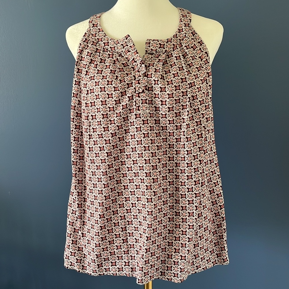 Valerie Bertinelli linen/rayon breezy top, flattering cut, great vacation wear